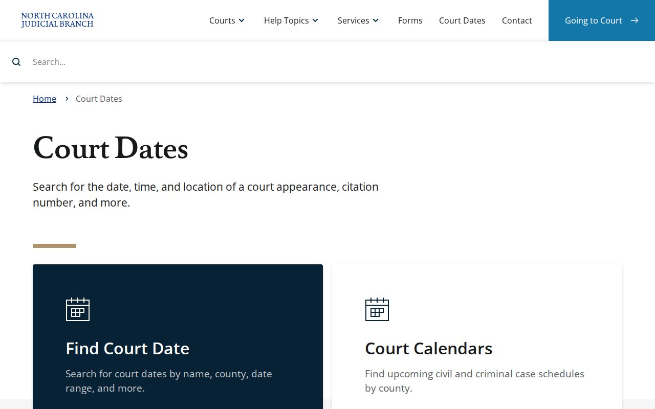 Court Dates search for Greene County criminal cases