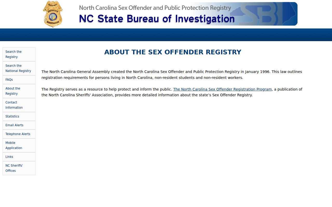 Greene County sex offender registry program overview
